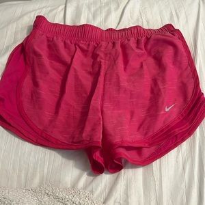 Pink dri-fit shorts-size small